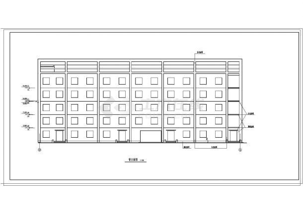 辽宁某中学CAD建筑设计完整全套施工图-图一