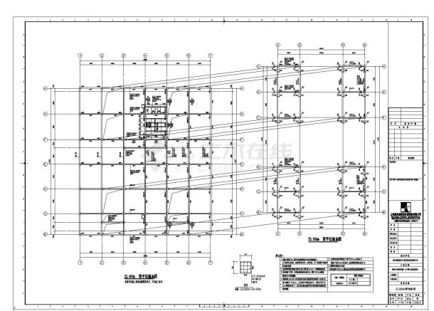 贵阳市智能无人停车场结构施工图CAD详图-图一