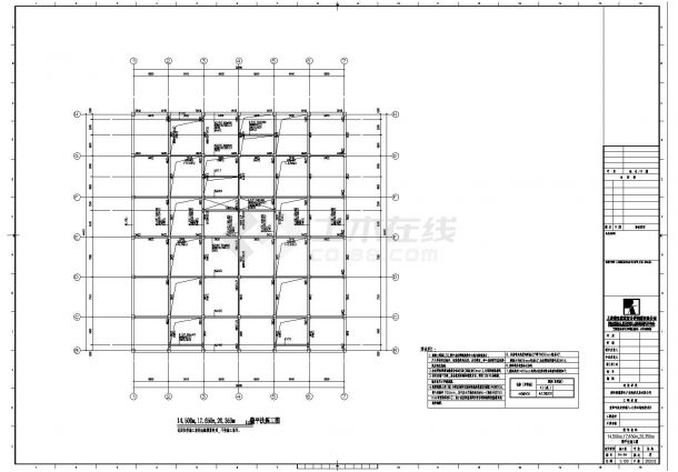 贵阳市智能无人停车场结构施工图CAD详图-图二