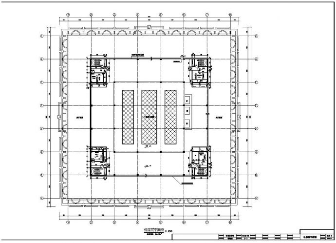 某大型省级博物馆建筑施工设计CAD布置图_图1