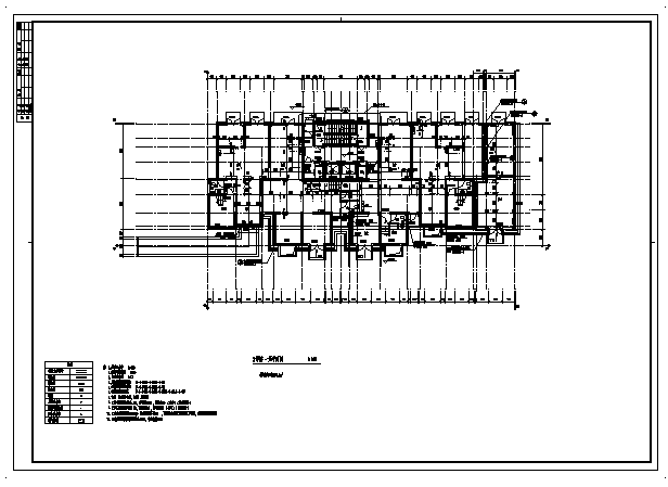 某二十六层带地下室住宅楼建筑施工cad图(带跃层设计，共十四张)