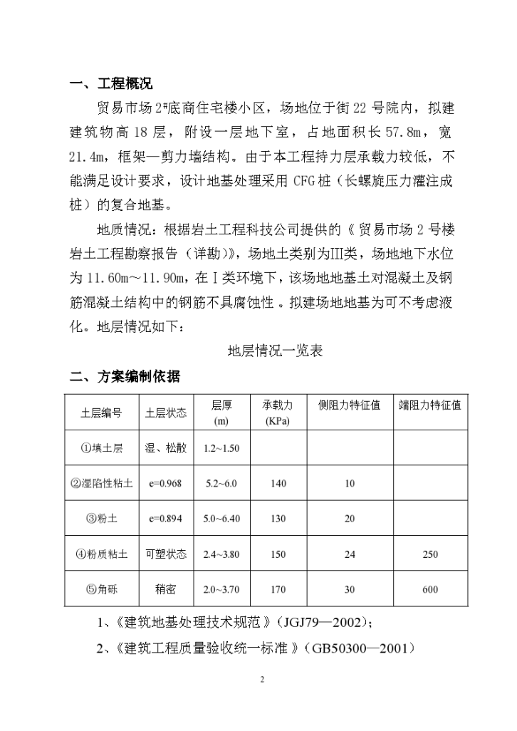 CFG水泥粉煤灰碎石桩工程施工组织设计方案-图二