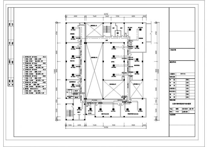 某监控中心空调设计cad施工图纸_图1