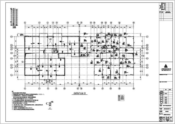 某12层钢混框剪住宅楼结构设计cad施工图_图1