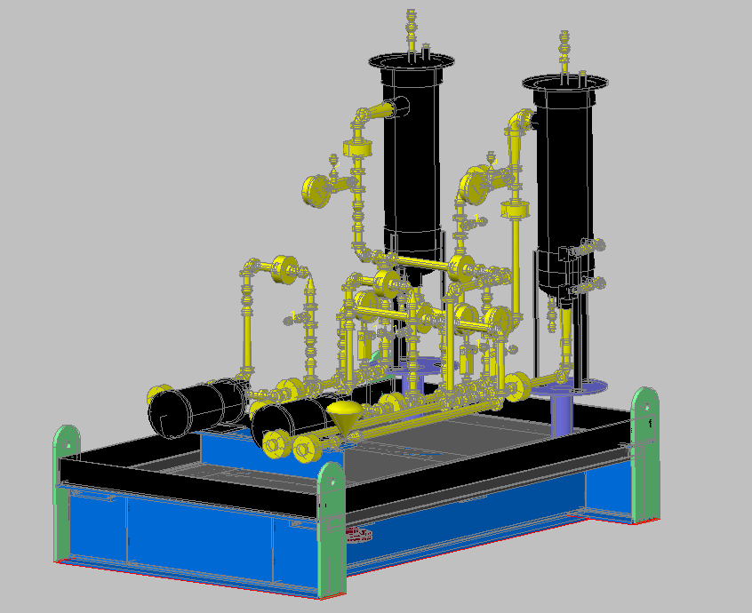典型柴油泵设计cad三维模型图纸（标注详细）