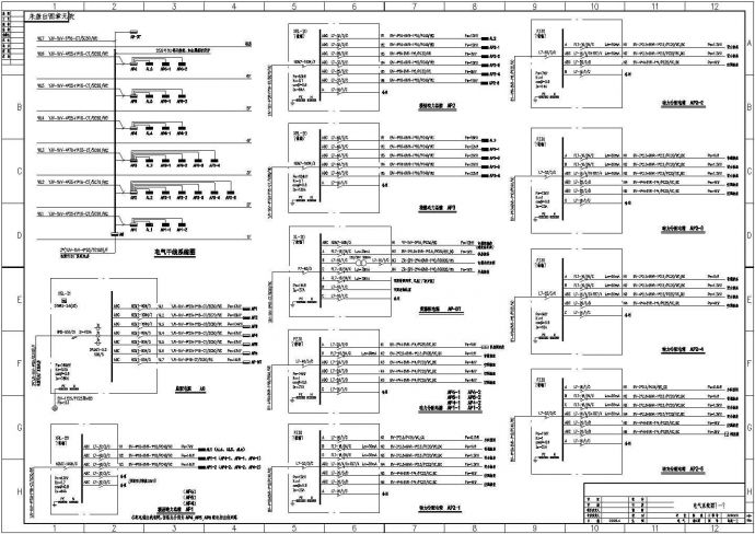 某六层框架结构厂房车间电气设计cad全套施工图（含设计说明）_图1
