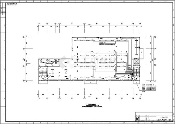 某六层框架结构厂房车间电气设计cad全套施工图（含设计说明）-图二