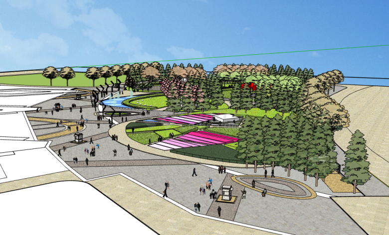 公园景观城市规划su模型-图二