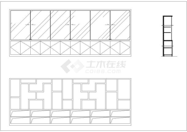 中式苏州办公楼建筑施工cad图（含效果图）-图一