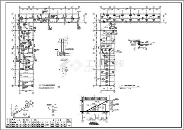 -1+7框架长途客运站站务楼结构施工图-图一