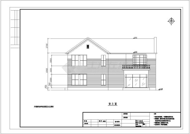 某二层乡村CAD建筑结构15.9×17.50完整设计施工图-图一