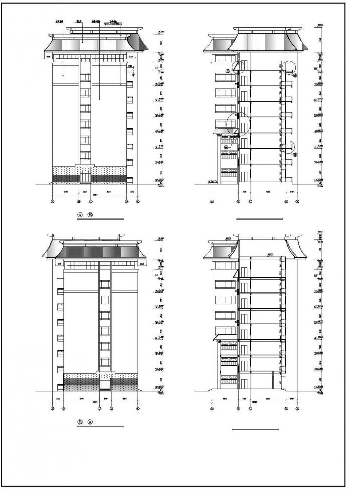 某高校教学楼CAD框架结构设计施工方案_图1