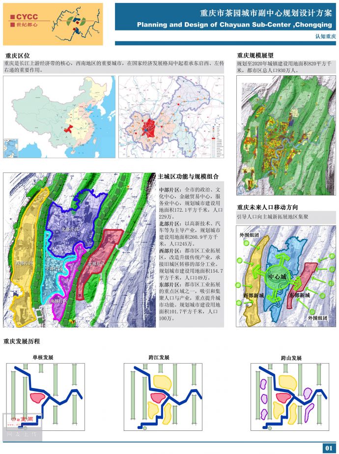 重庆市茶园城市副中心规划设计方案cad图纸_图1