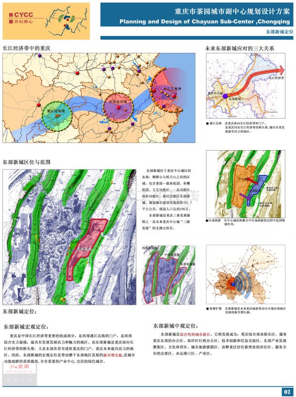重庆市茶园城市副中心规划设计方案cad图纸-图二