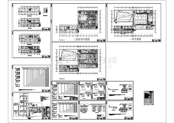 某现代标准制药车间消防系统详细设计施工CAD图纸-图一