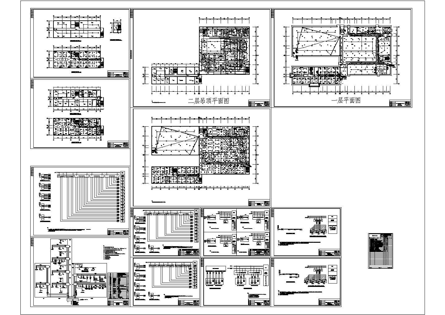 某现代标准制药车间消防系统详细设计施工CAD图纸
