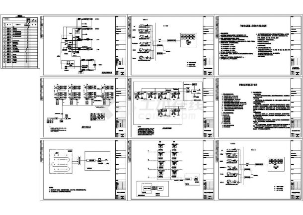 某现代标准小区安防报警系统详细设计施工CAD图纸-图一