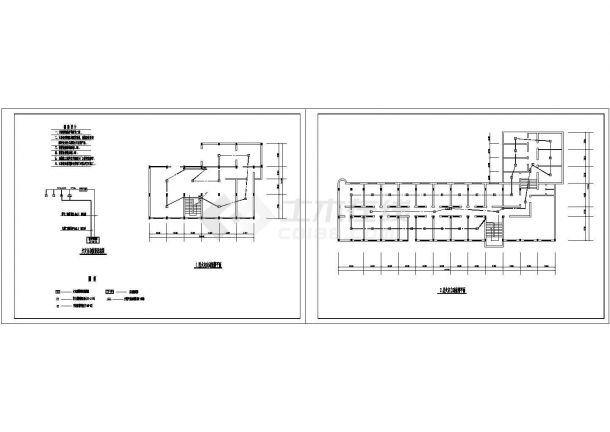 某现代标准大型洗脚城消防系统详细设计施工CAD图纸-图一