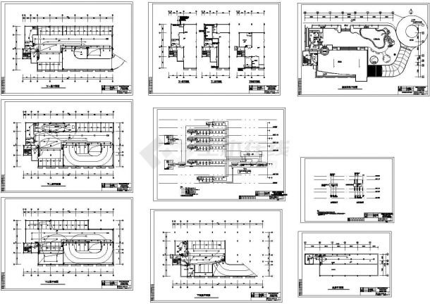 某现代标准海边车库水电房消防系统详细设计施工CAD图纸-图一