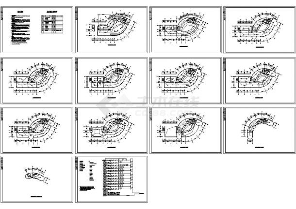 办公楼设计_某现代标准大型办公楼报警消防系统详细设计施工CAD图纸-图一