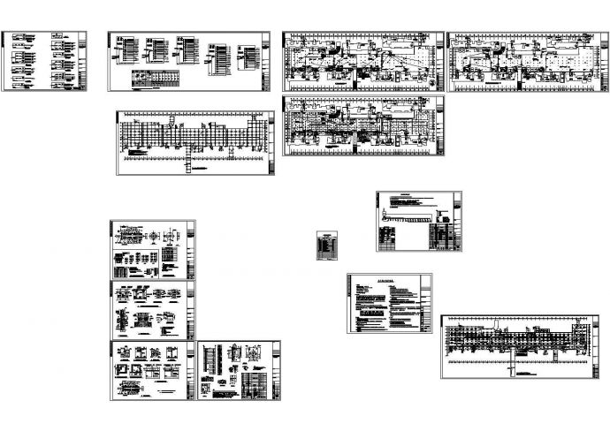 某现代标准小区地下车库消防报警系统详细设计施工CAD图纸_图1