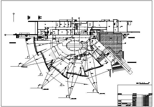 夹层扇型博物馆扩大工程建筑初步设计方案图-图二