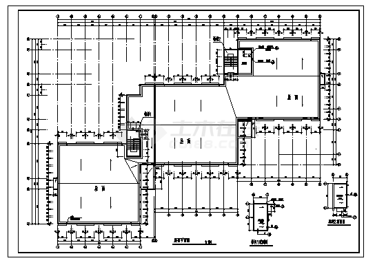 6535平方米某六层带底层架空学院宿舍楼建筑施工cad图，共十张-图二