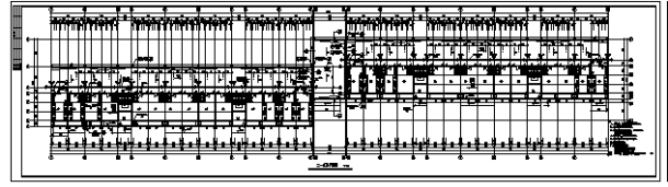 某五层员工宿舍楼全套建筑施工cad图，共九张-图二