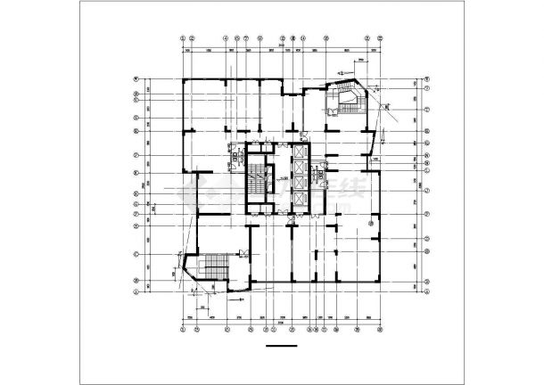 某高层点式住宅楼建筑设计CAD图（共9张）-图一