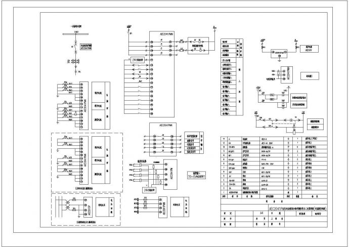 AEC2041PMN电动机综合保护测控单元二次原理图(交流操作回路)_图1