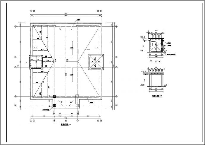 某二层带夹层框架结构新农村别墅设计cad全套建筑施工图（含设计说明）_图1