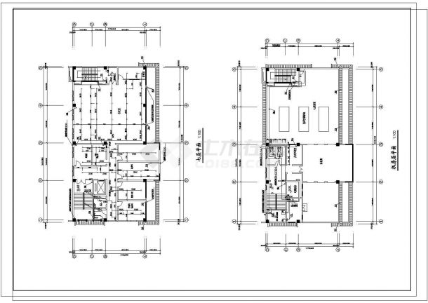 【兰州】 7层中医院门诊医务楼给排水施工图-图一