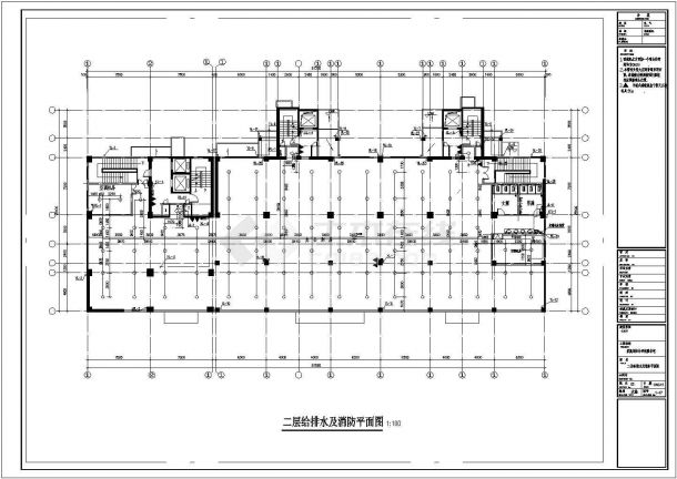 某15304m2规划设计研究院高层住宅楼给排水施工图（含设计说明）-图二