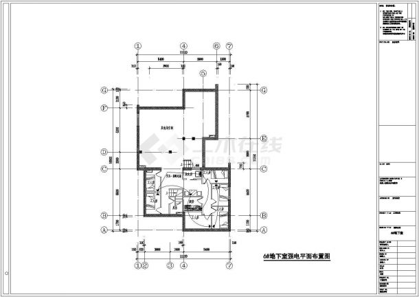 某三层框架结构私人别墅新潮风格装修设计cad全套施工图（甲级院设计）-图二