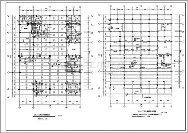 某地区长33米 宽27.2米 -1+7框架长途客运站站务楼结构施工图（设计说明）-图二