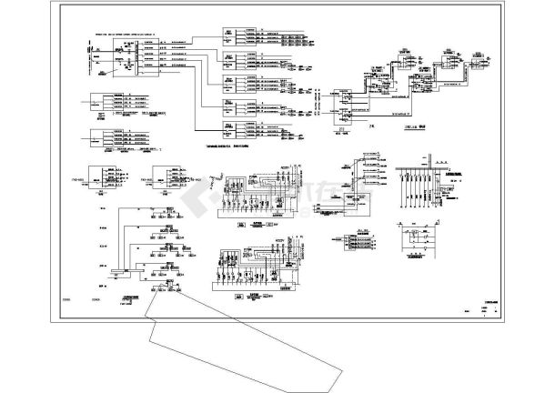某多层宾馆大楼配电设计cad全套电气施工图（含消防设计）-图一