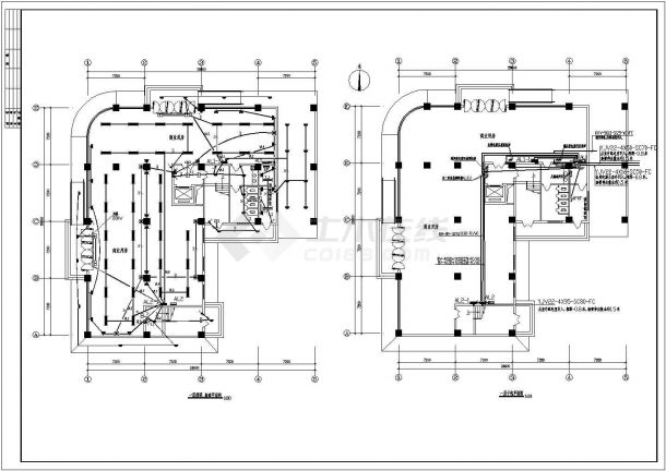 某多层砖混结构宾馆大楼配电设计cad全套电气施工图（含设计说明，含弱电设计）-图一