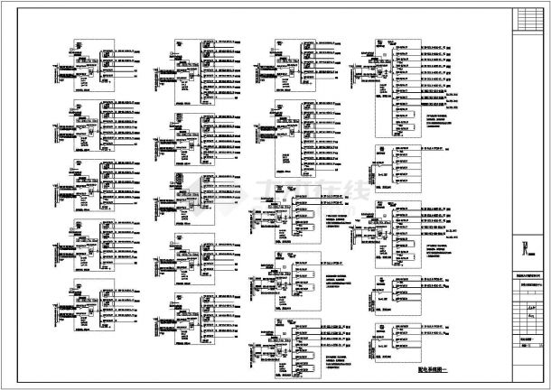 某二十四层天红酒店系统电气设计cad图纸（含电气设计说明）-图一