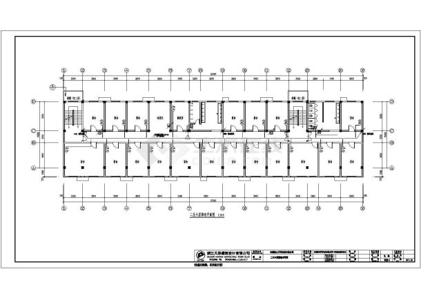 宿舍楼电气设计cad施工图纸-图二