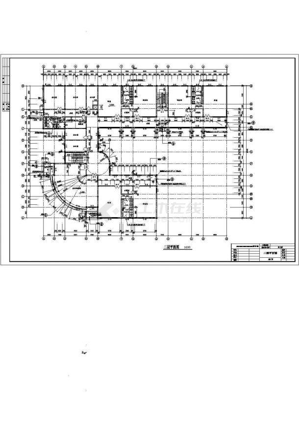 幼儿园设计_某地小型三层幼儿园设计CAD图-图二