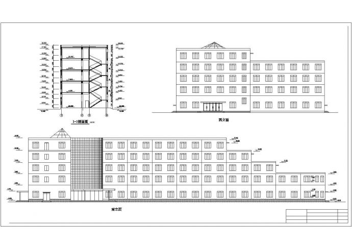 某经济开发区大型旅馆建筑设计方案CAD图纸_图1