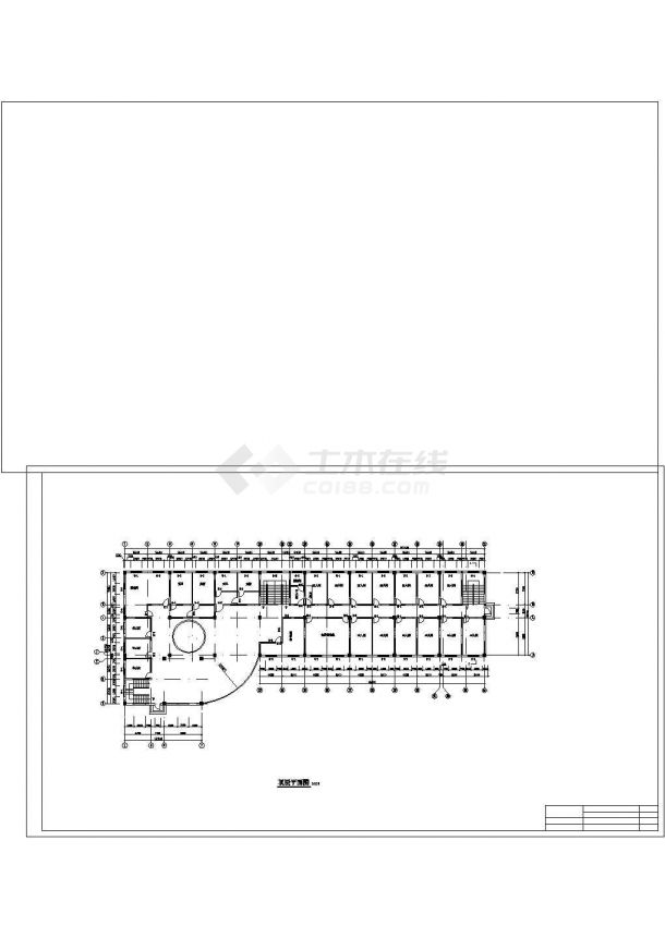 某经济开发区大型旅馆建筑设计方案CAD图纸-图二