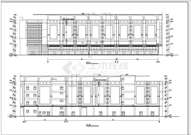 某经济开发区大型商场建筑设计方案CAD图纸-图一
