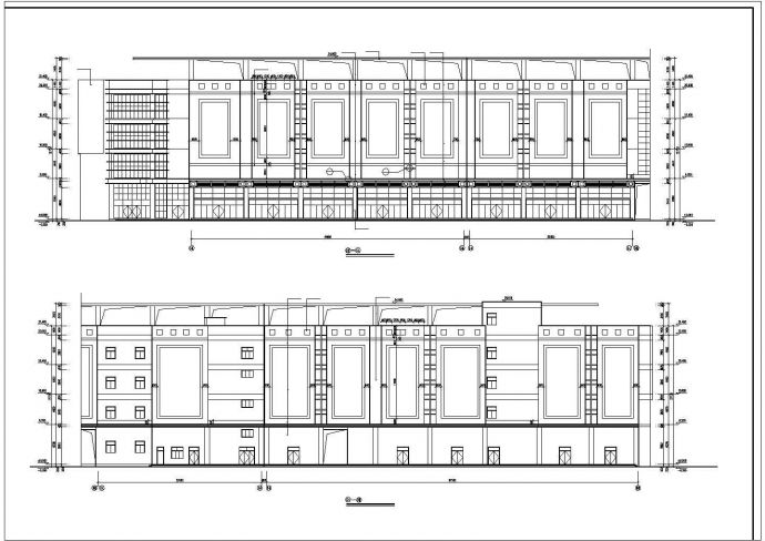 某经济开发区大型商场建筑设计方案CAD图纸_图1