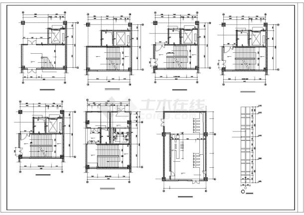 某经济开发区大型商场建筑设计方案CAD图纸-图二