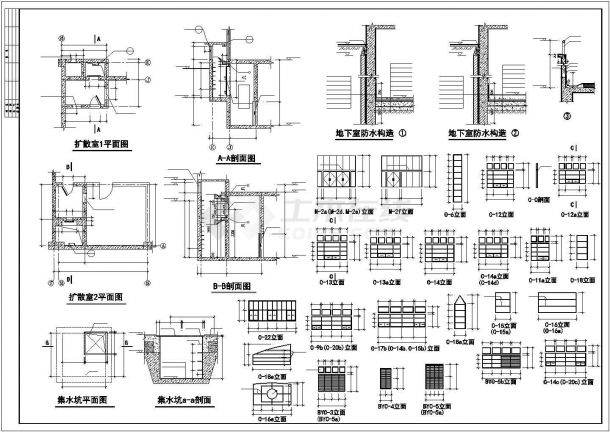 某经济开发区大型超级商场建筑设计全套方案CAD图纸-图二