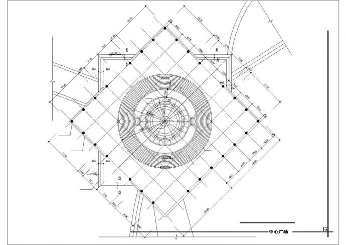 某经济开发区雕塑、休闲、城市广场建筑设计全套方案CAD图纸_图1