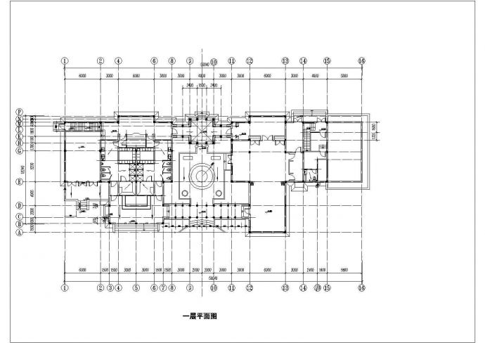 某经济开发区酒店健身中心建筑设计方案CAD图纸_图1