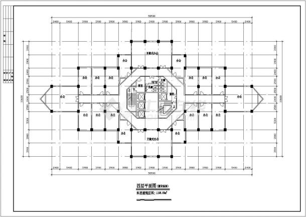 某经济开发区花园式高档酒店建筑设计完整方案CAD图纸-图一