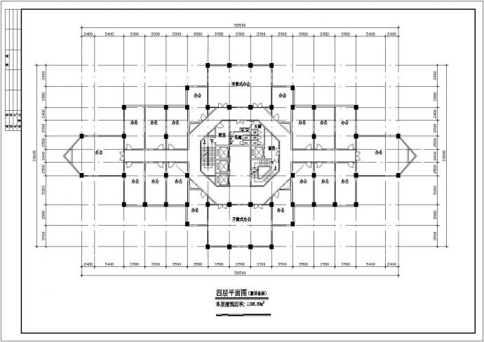 某经济开发区花园式高档酒店建筑设计完整方案CAD图纸_图1